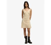 Robe imprimée à col coeur femme Superdry Jaune L
