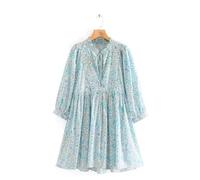 Robe imprimée à manches longues pour femme - Couleur de l'image - M