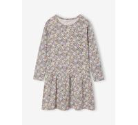 Robe imprimée fille manches longues rose 14A