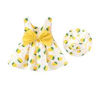 Robe imprimée fraise pour bébé fille - Chapeau - Tenues - Vêtements pour frères et sœurs, c, 3-12 mois