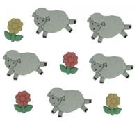 Robe It Up Lot de bouton - Fantaisie en forme de moutons