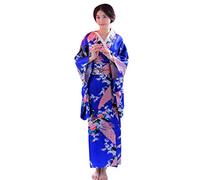 Robe Japonaise Geisha Robe Yukata Blossom Peignoir Satin Robe Kimono Robe de Nuit Femme Robe de Chambre Longue Femme Traditionnelle Japonaise Kimono Japonaise de Femmes de Kimono Robe de Carnaval