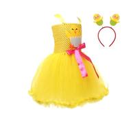 Robe Jaune Pour Fillette Petites Filles Mode Mignonne Filles 2-12 Ans