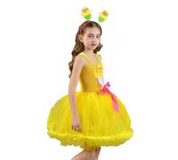 Robe Jaune Pour Fillette Petites Filles Mode Mignonne Filles 2-12 Ans