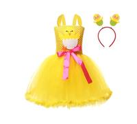 Robe Jaune Pour Fillette Robe Enfant Mode Mignonne Pour Filles De 2 À 12