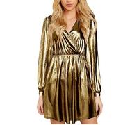 Robe K6KUB s de soirée florales décontractées pour les robes à manches longues à col en V et les robes de soirée rétro à taille haut 40