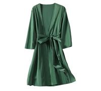 Robe kimono en satin pour femme - Lingerie de mariée de luxe, vêtements de nuit, chemise de nuit de mariage élégante, 104, M