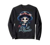 Robe La Catrina Costume élégant du Jour des Morts La Catrina Sweatshirt