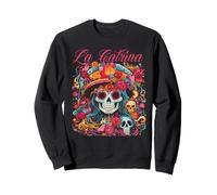 Robe La Catrina Costume élégant du Jour des Morts La Catrina Sweatshirt