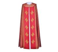 Robe liturgique pour homme, cape de prêtre adulte, cape catholique, avec brodée Renaissance, Prêtre de l'église, musulman, médiéval, païen, robe de prêtre pour Halloween, taille S à 5XL