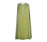 Robe liturgique pour homme, cape de prêtre adulte, robe pour cape catholique, avec broderie Renaissance, prêtre église, musulman, médiéval, païen, prêtre pour Halloween, taille S à 5XL
