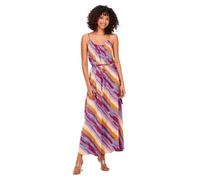 Robe longue à bretelles ONLPHILIPPA PTM - Soy bean / aop fluid bias stripe - Violet - Femme M