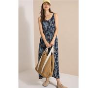Robe longue à encolure en V et imprimé