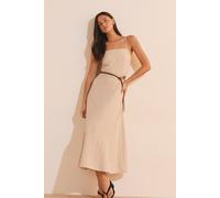 Robe longue à fines bretelles - Josephine - S - Beige - Femme - Etam