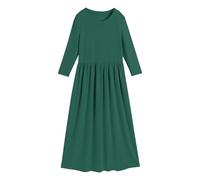 Robe Longue à Manches Longues pour Fille - Couleur Unie - pour l'automne et l'hiver B807
