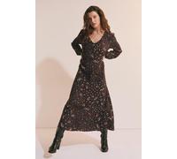Robe longue à motif fleuri - A Jonas Imp - L - Brown - Femme - Etam