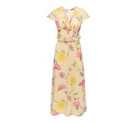 Robe longue à volants femme Only Valda Jaune XS
