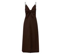 Robe longue cintrÃ©e Ã bretelles fines ajustables avec nÅud femme COMMA Marron 38
