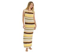 Robe longue col mantant en maille femme Billabong Those Days Midi Jaune M