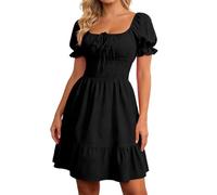 Robe Longue Col V Manche Courte Vétément Trapèze Empire Maternité Automne Maysange Jolie Satinée Cotelé Large Evasee Bouteille Irlandaise Court Western Magique Ventre Mar Adulte