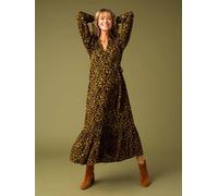 Robe longue de grossesse imprimée fleurs détails irisés ENVIE DE FRAISE anthracite 34