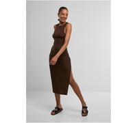 Robe longue de Urban Classics - Robe Côtelée Dos Nageur - M à XL - pour Femme - marron XL