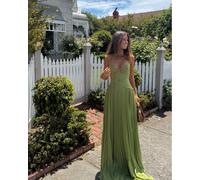 Robe longue élégante à col halter pour femme, robe plissée style corset, robe de soirée, de fête, de mariage, de demoiselle d'honneur, de remise de diplôme, verte, nouvelle collection Burgundy