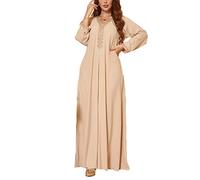 Robe Longue élégante du Moyen-Orient pour Femmes, Robe Abaya Jubba dubaï, Robe Marocaine Arabe Caftan Thobe