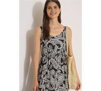 Robe longue en Col V et imprimé