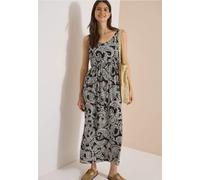 Robe longue en Col V et imprimé