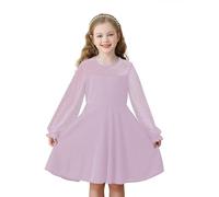 Robe Longue en Dentelle délicate pour Fillette vêtement Confortable et élégant Les Jeunes Filles de Six à Quinze Ans De Chambre Enfant Soiree Princesse Anniversaire 5 Ans 1 an Fille