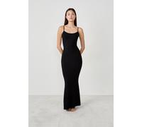 Robe longue en maille côtelée - Pure Soft - L - Noir - Femme - Etam