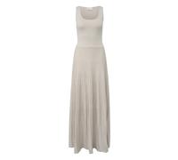 Robe longue en maille pailletÃ©e et jupe plissÃ©e femme COMMA Beige 46