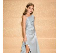 Robe longue en mousseline de soie pour la remise des diplômes, robe de soirée pour enfants pour Noël, robe de cérémonie Top de gamme pour récital de piano, représentation de violon, filles 8Y,9Y,10Y,1