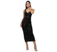Robe longue en velours à sequins avec fente à l'arrière.Fermeture par un zip invisible dans le dos.Possède des coques de maintien. M
