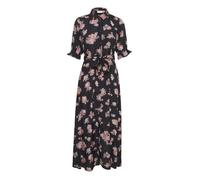 Kaffe, Femme, Robes, Multicolore, Taille: 38 FR Robe Maxi Noire Profonde avec Manches Bouffantes