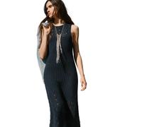 Pepe Jeans Kenia Sleeveless Long Dress Bleu S Femme