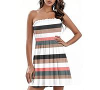 Robe Longue Femme Vetement Grossesse Taille Empire Combinaisons Et Combishorts Annee 20 Gatsby De Mariée Courte Robe Dentelle Femme Chic Tulle Infinity Dress Longue Boheme Coton (A16,L)