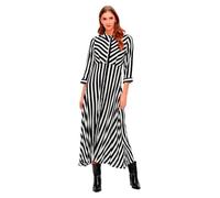 YAS Robe-chemise 'YASSavanna' noir / blanc, Taille 36