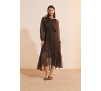 Robe longue fluide - Bianca - L - Marron Brun - Femme - Etam