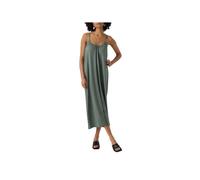 Robe longue fluide et fines bretelles LUNA Kaki S