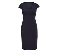 Robe longue fourreau col V avec fente dos femme COMMA Bleu 36