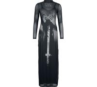 Robe longue Gothic de The Exorcist by Killstar - Do You Know What She Did? Maxi Dress - L à XL - pour Femme - noir/gris XL