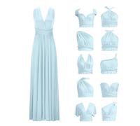 Robe Longue Infinie pour Demoiselles d'honneur, Robe Convertible Grande Taille avec Bandeau transformateur Multi-Voies