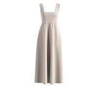 Robe longue midi en mÃ©lange de tissus femme COMMA Blanc 44