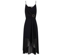 Robe longue Morgan bleu - Femme - Coupe asymétrique - Col cache-coeur 36