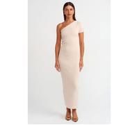 Robe Longue Moulante À Une Manche Asymétrique S/M