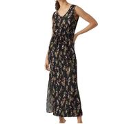 Vero Moda Vmeasy SL Tank Maxi Dress R1 WVN GA Robe, Noir/AOP : Mila, S Femme