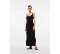 Robe Longue Noire Ceinturée Avec Fentes Femme Vero Moda