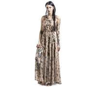 Robe longue Rockabilly de Jawbreaker - Robe D'Été Apothecary Master - S à XXL - pour Femme - beige S